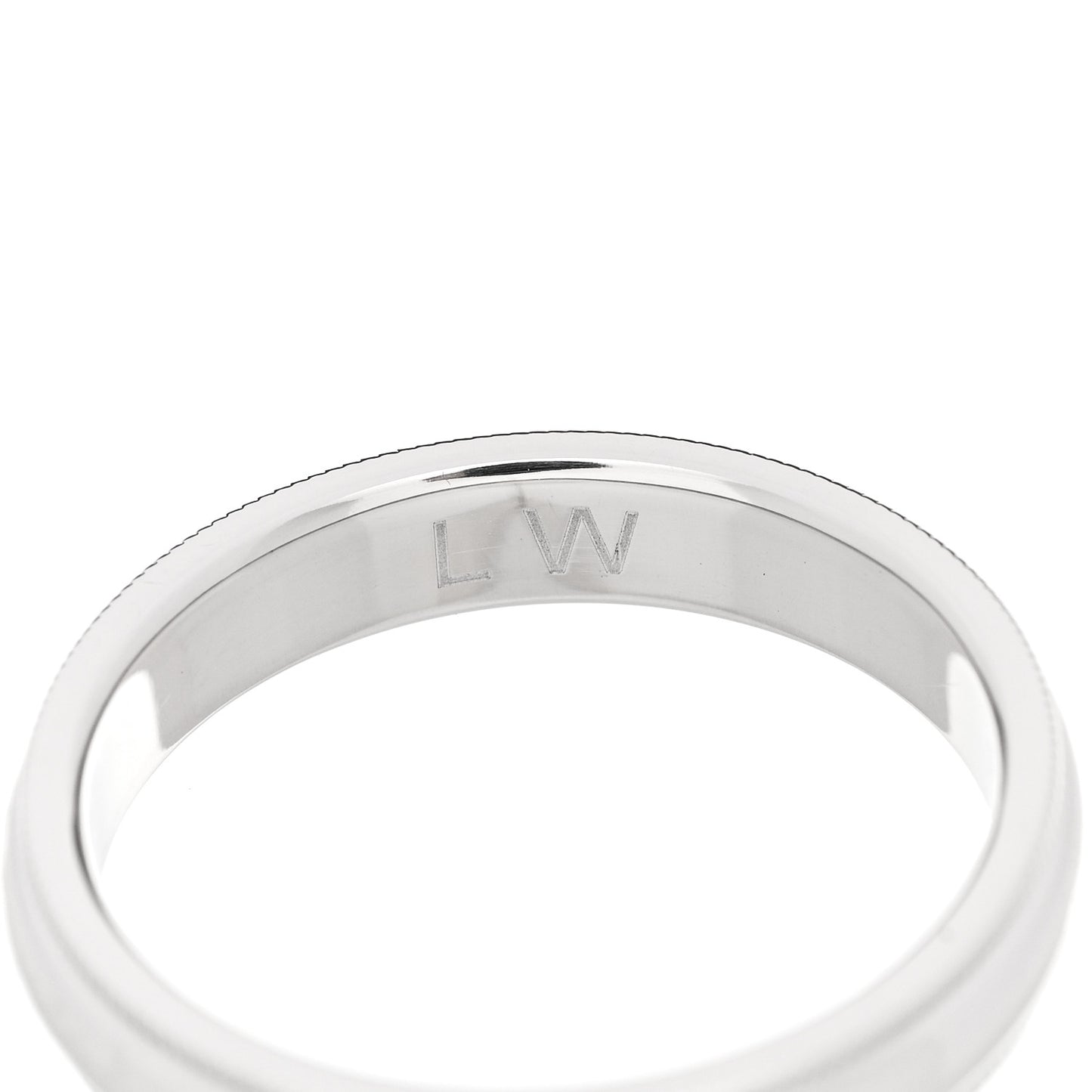Platinum Milgrain Wedding Band Ring 58 8.25