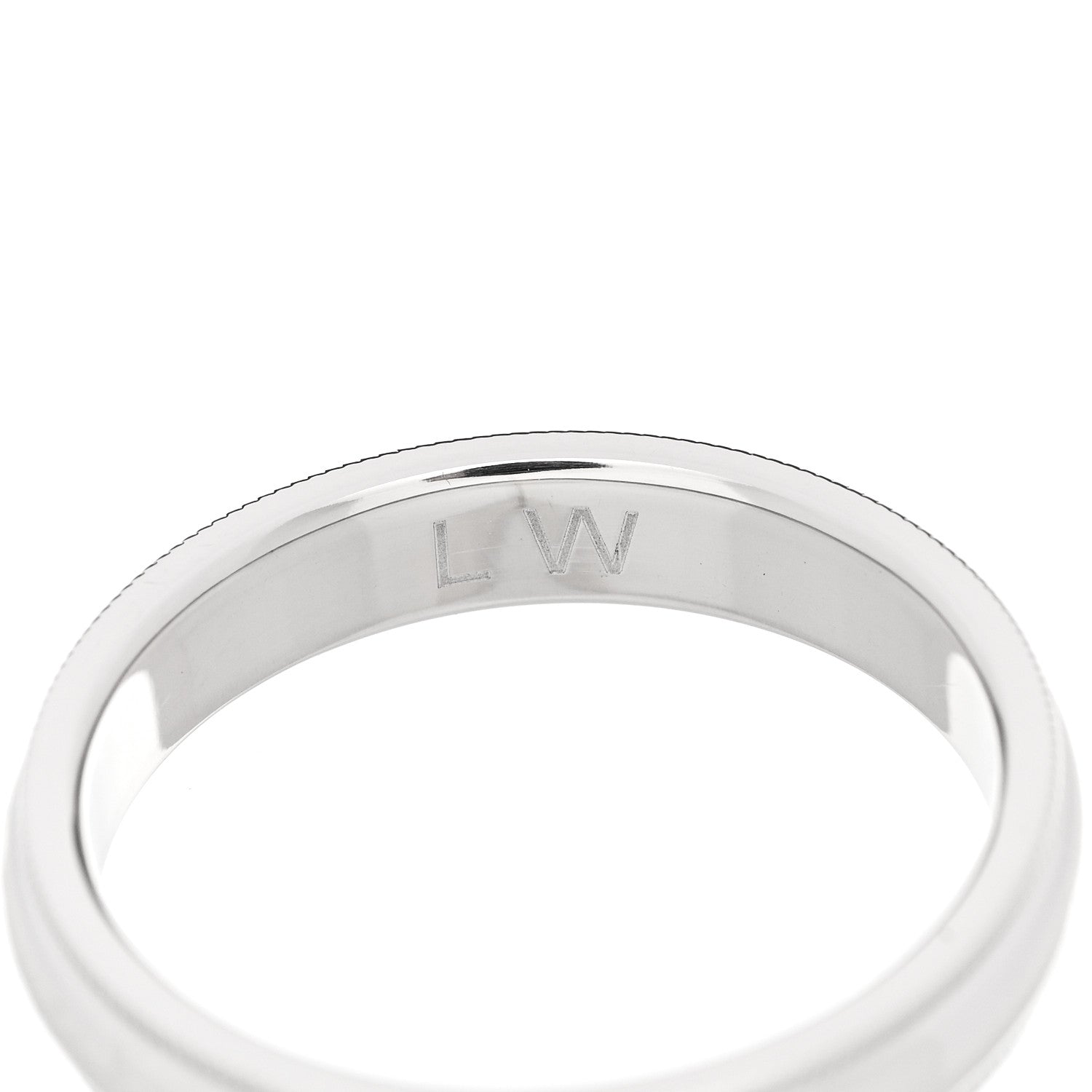 Harry Winston Platinum Milgrain Wedding Band Ring 58 8.25 6 of 7