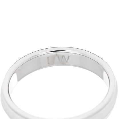 Harry Winston Platinum Milgrain Wedding Band Ring 58 8.25 6 of 7