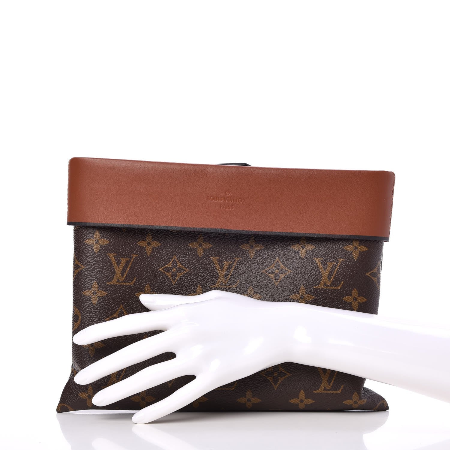 Louis Vuitton Monogram Tuileries Pochette Caramel 2 of 12