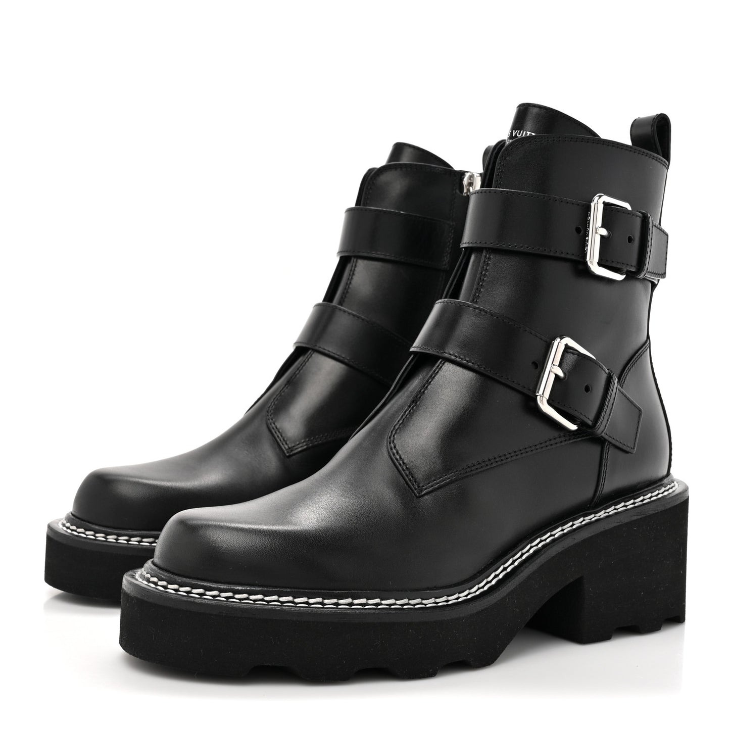 Calfskin Beaubourg Ankle Boots 36 Black