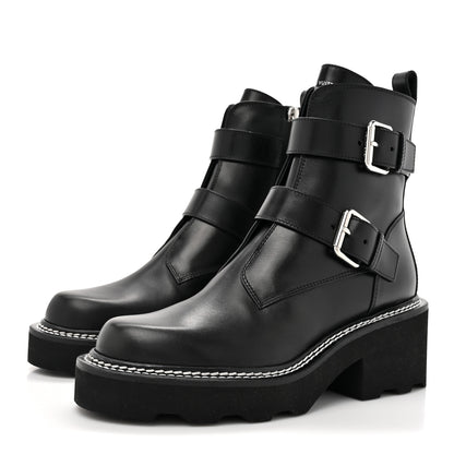 Louis Vuitton Calfskin Beaubourg Ankle Boots 36 Black 3 of 10