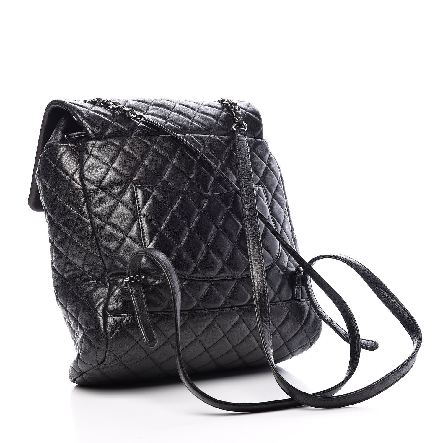 Chanel Calfskin Quilted Large Urban Spirit Backpack Black 3 of 10