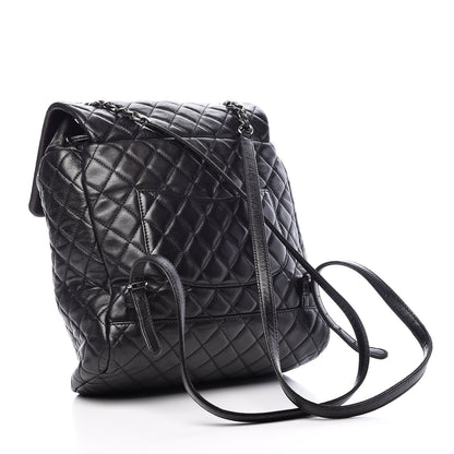 Chanel Calfskin Quilted Large Urban Spirit Backpack Black 3 of 10