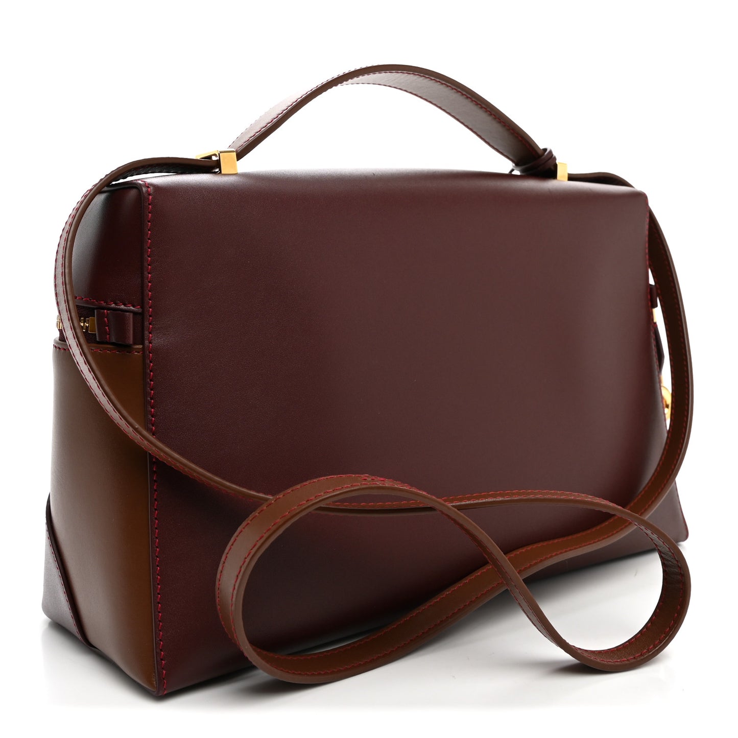 Smooth Calfskin Extra Bag L27 Burnt Tan Oxblood