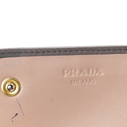 Prada Calfskin Continental Flap Wallet Argilla 6 of 6
