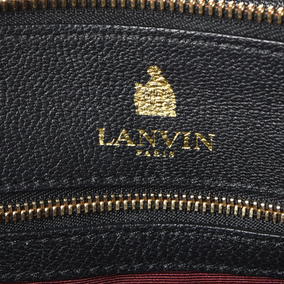 Lanvin Goatskin Trilogy Bowling Bag Black 6 of 16