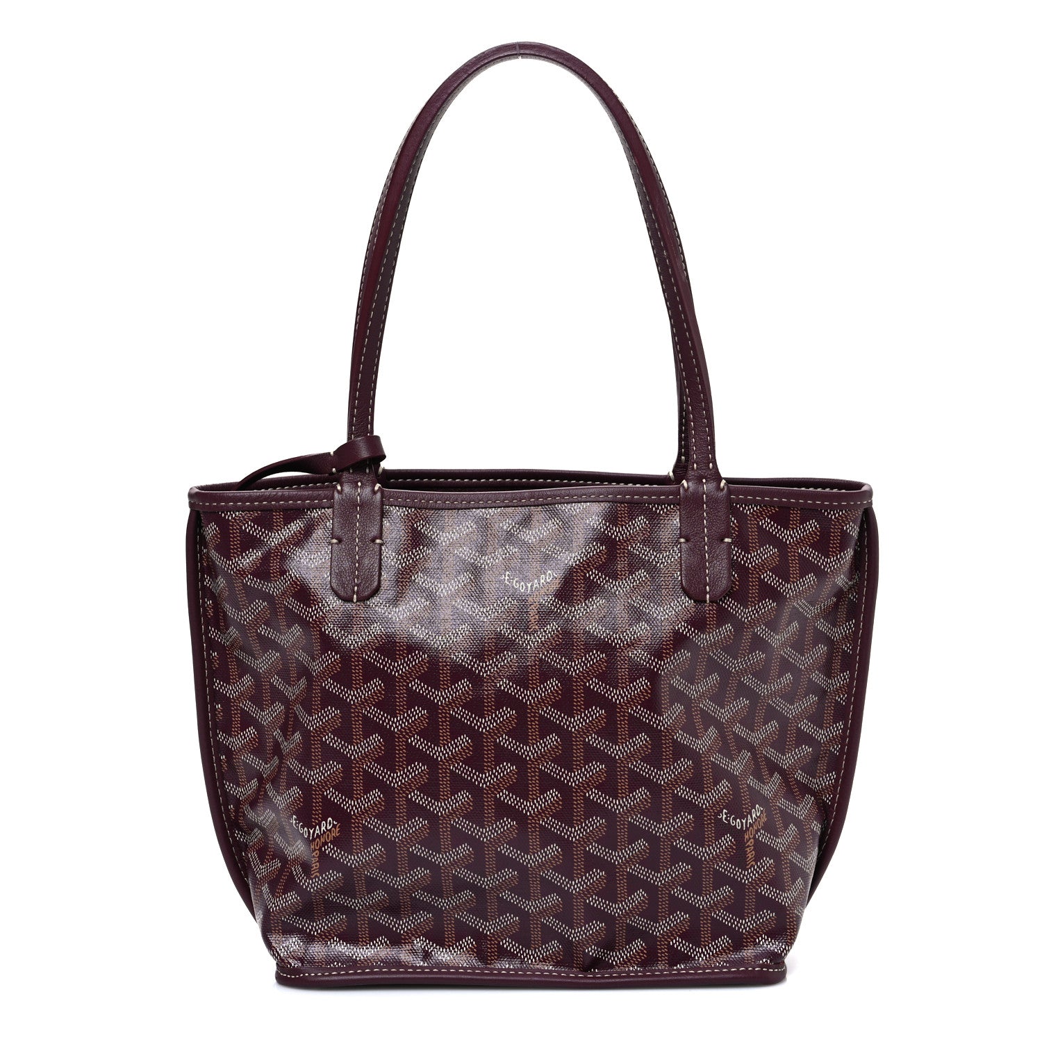 Goyard Goyardine Reversible Mini Anjou Burgundy 1 of 17