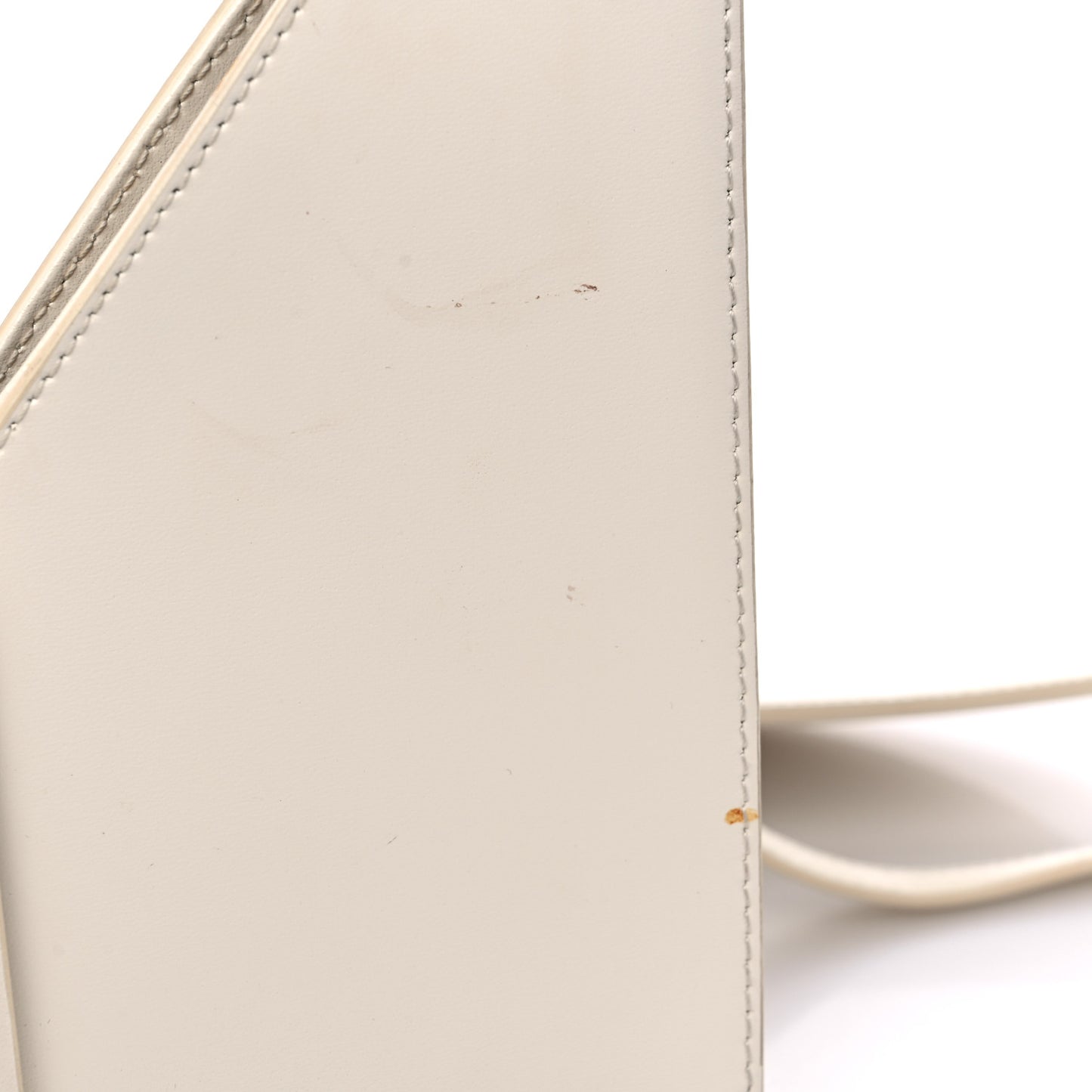 Box Calfskin Mini Cut Out Shoulder Bag Ivory