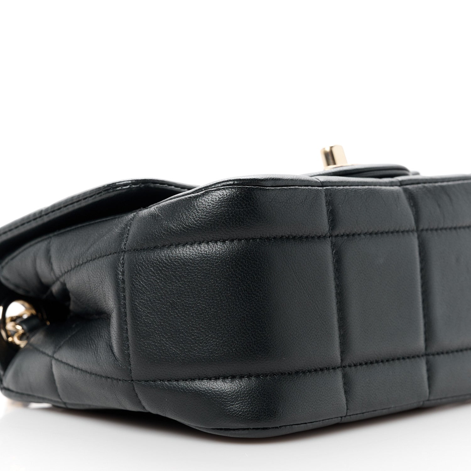 Chanel Lambskin Resin Crystal Square Quilted Mini Monacoco Flap Black 10 of 12