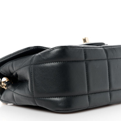 Chanel Lambskin Resin Crystal Square Quilted Mini Monacoco Flap Black 10 of 12