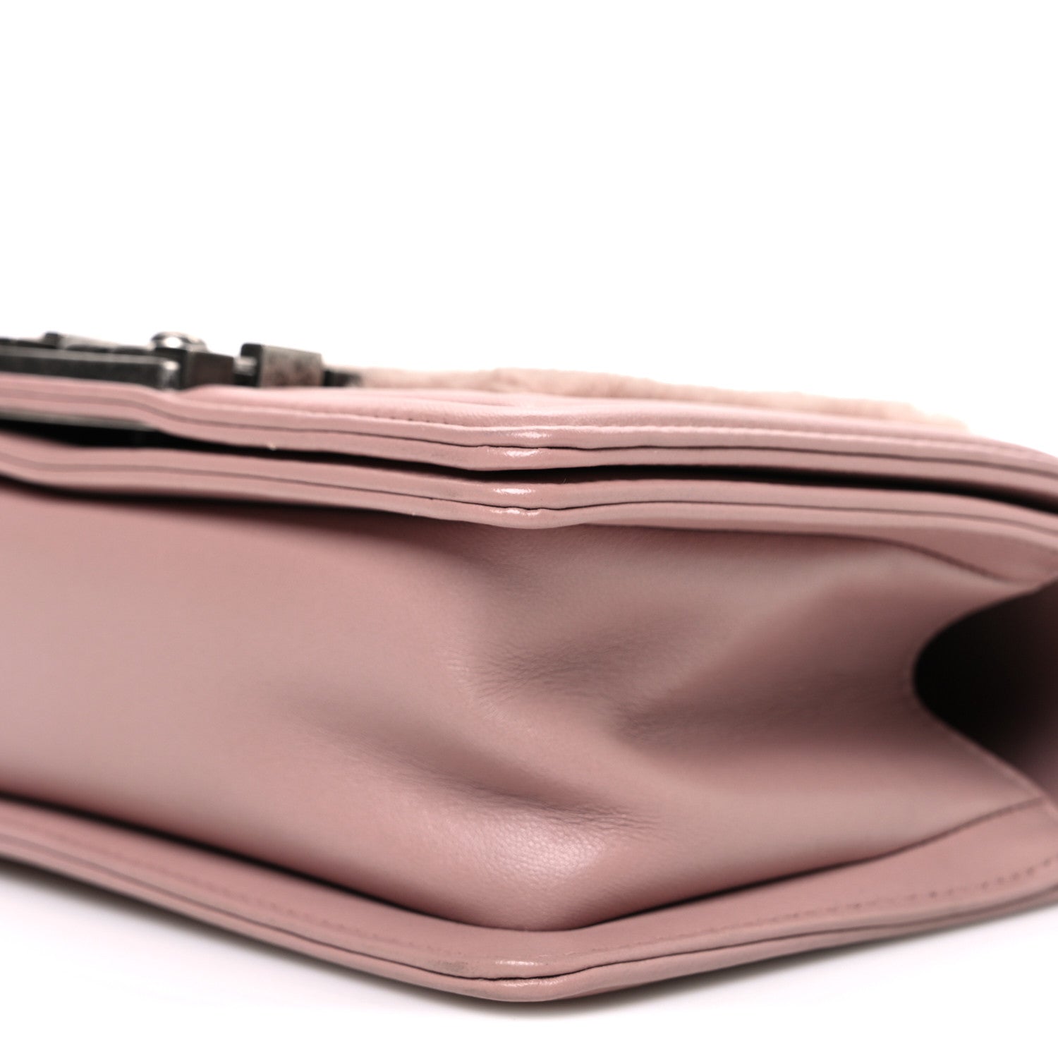 Chanel Fur Calfskin Small Boy Flap Pink 10 of 10