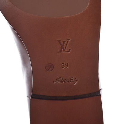 Louis Vuitton Heritage Flat High Boots 39 Brown 6 of 9