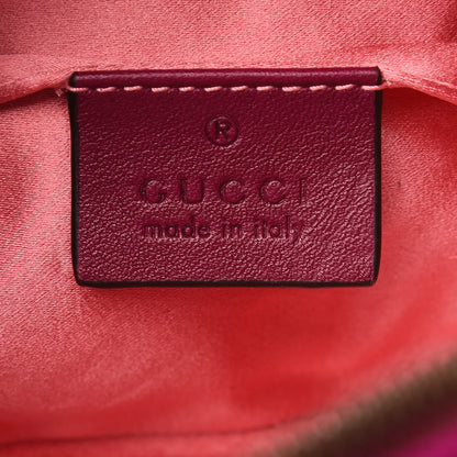 Gucci Velvet Matelasse GG Marmont Belt Bag 85 34 Fuchsia Violet Cyclamen 5 of 9