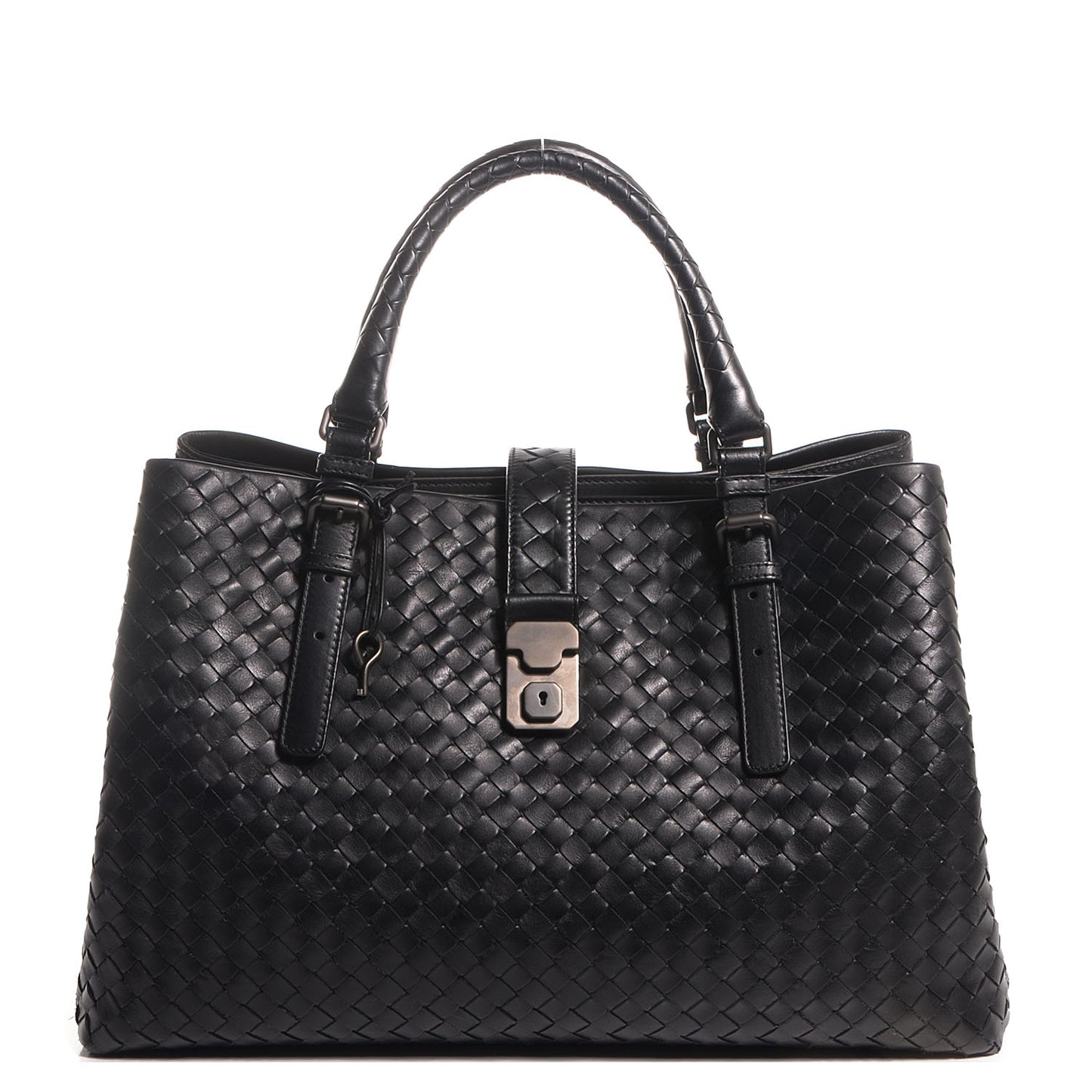 Nappa Intrecciato Roma Tote Nero Black