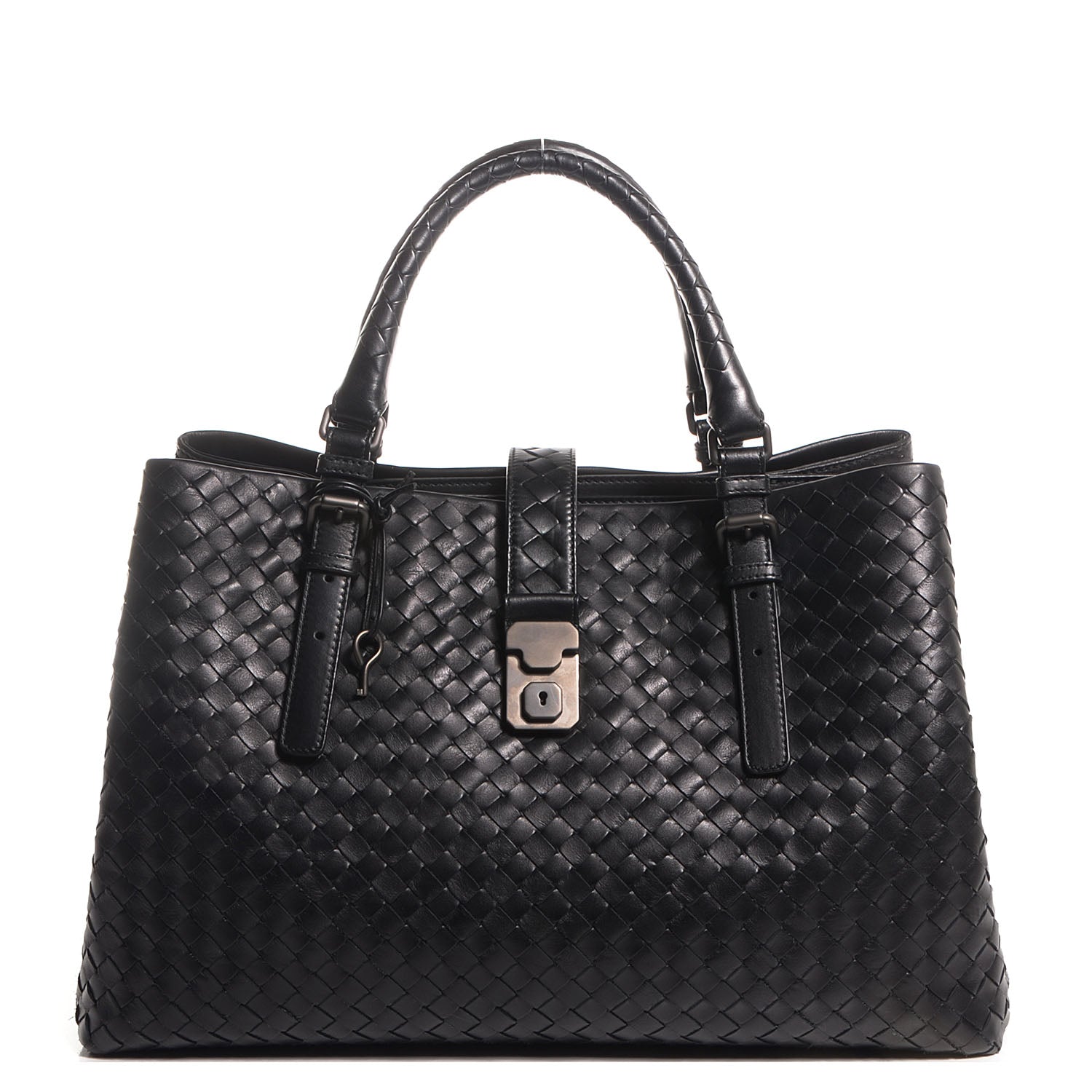 Bottega Veneta Nappa Intrecciato Roma Tote Nero Black 1 of 8
