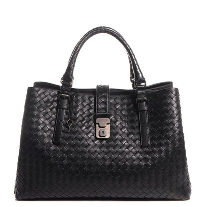 Bottega Veneta Nappa Intrecciato Roma Tote Nero Black 1 of 8