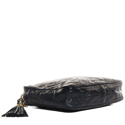 Chanel Lambskin Quilted Tassel Camera Case Navy 4 of 8