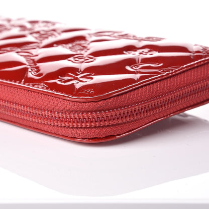 Chanel Patent Calfskin Lucky Symbols Zip Around Wallet Red 10 of 12