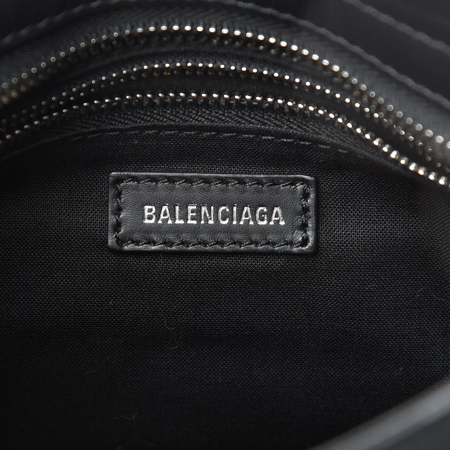 Canvas Satin Calfskin Diagonal Allover Logo Print Classic Silver Hardware Mini City Natural Black