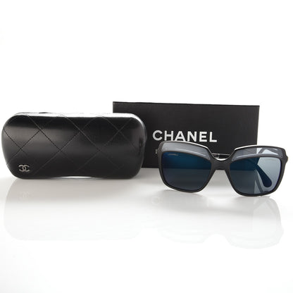 Chanel Square Fall Sunglasses 5378 Black Blue 9 of 9