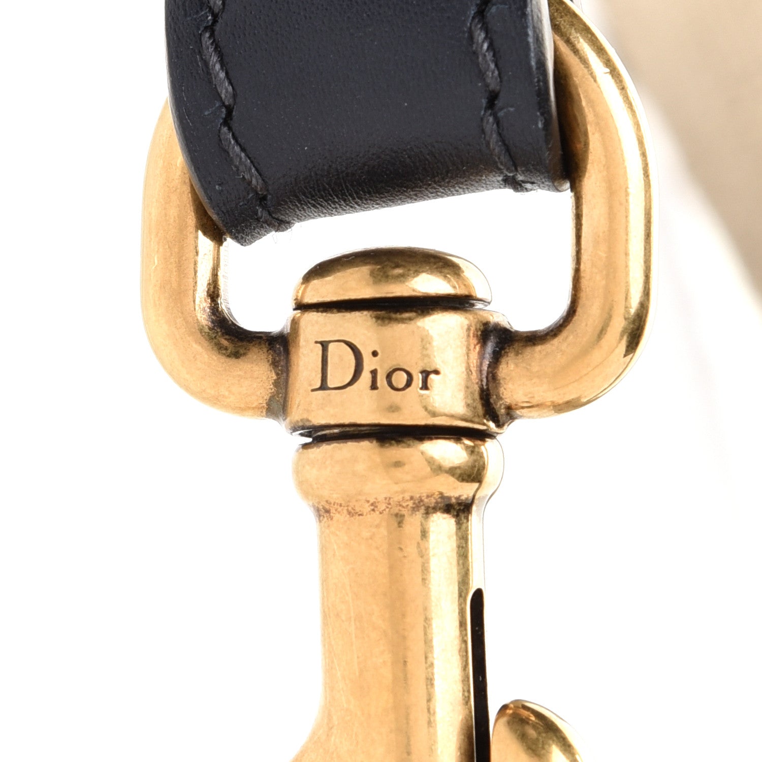 Christian Dior Oblique Studded Shoulder Strap Blue 6 of 6