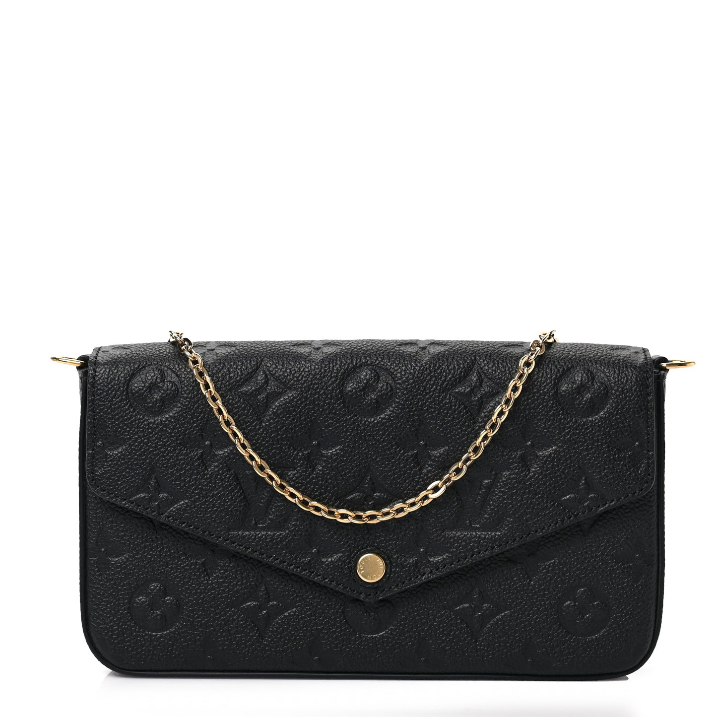 Empreinte Pochette Felicie Chain Wallet Black