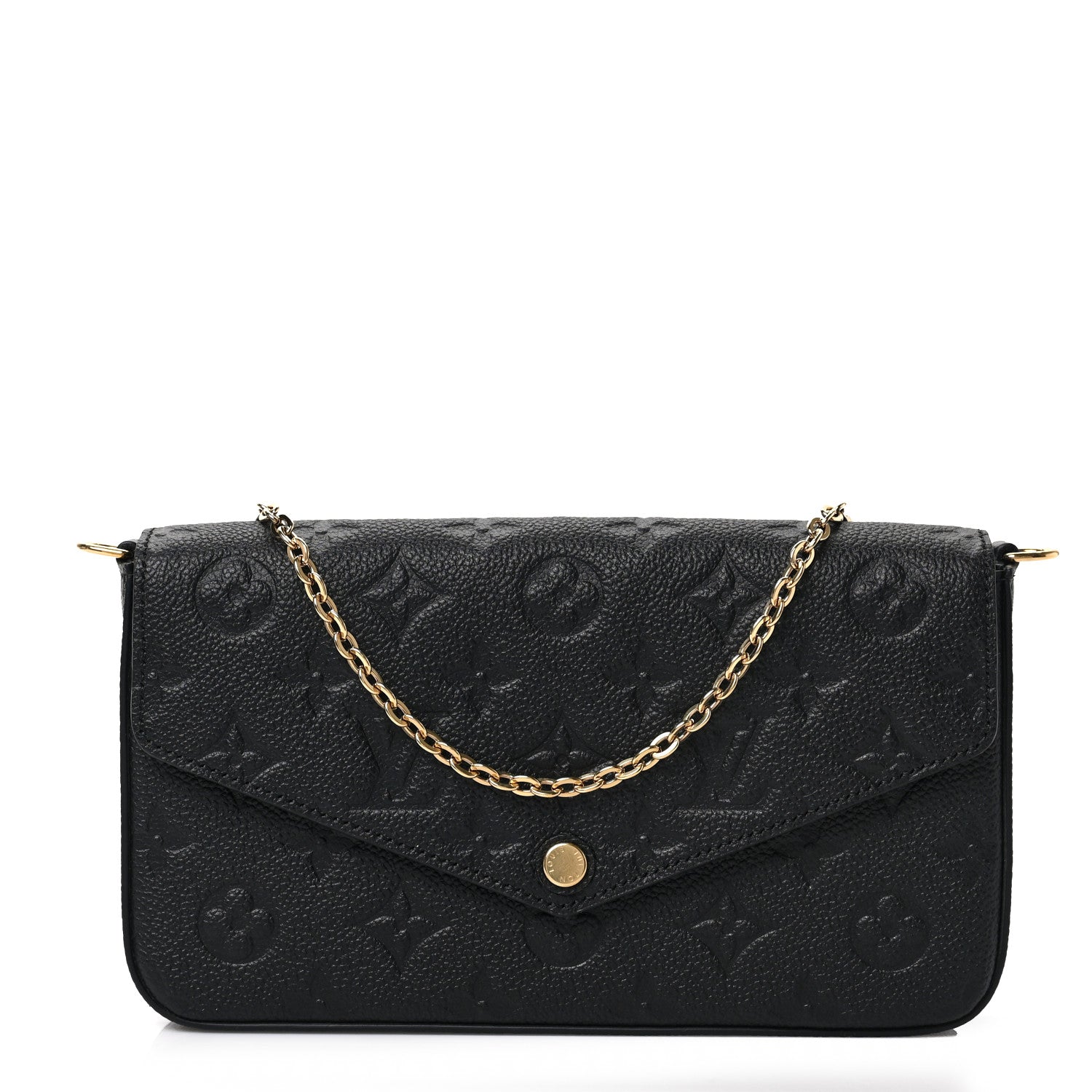 Louis Vuitton Empreinte Pochette Felicie Chain Wallet Black 4 of 8