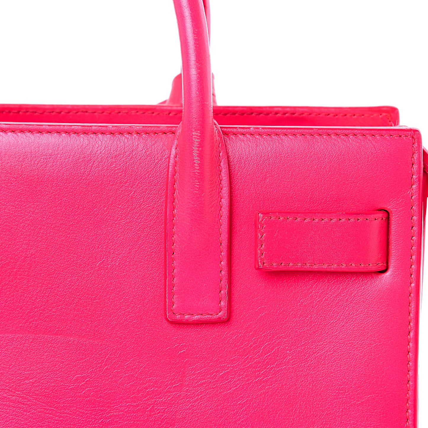 Calfskin Nano Sac De Jour Fluo Pink