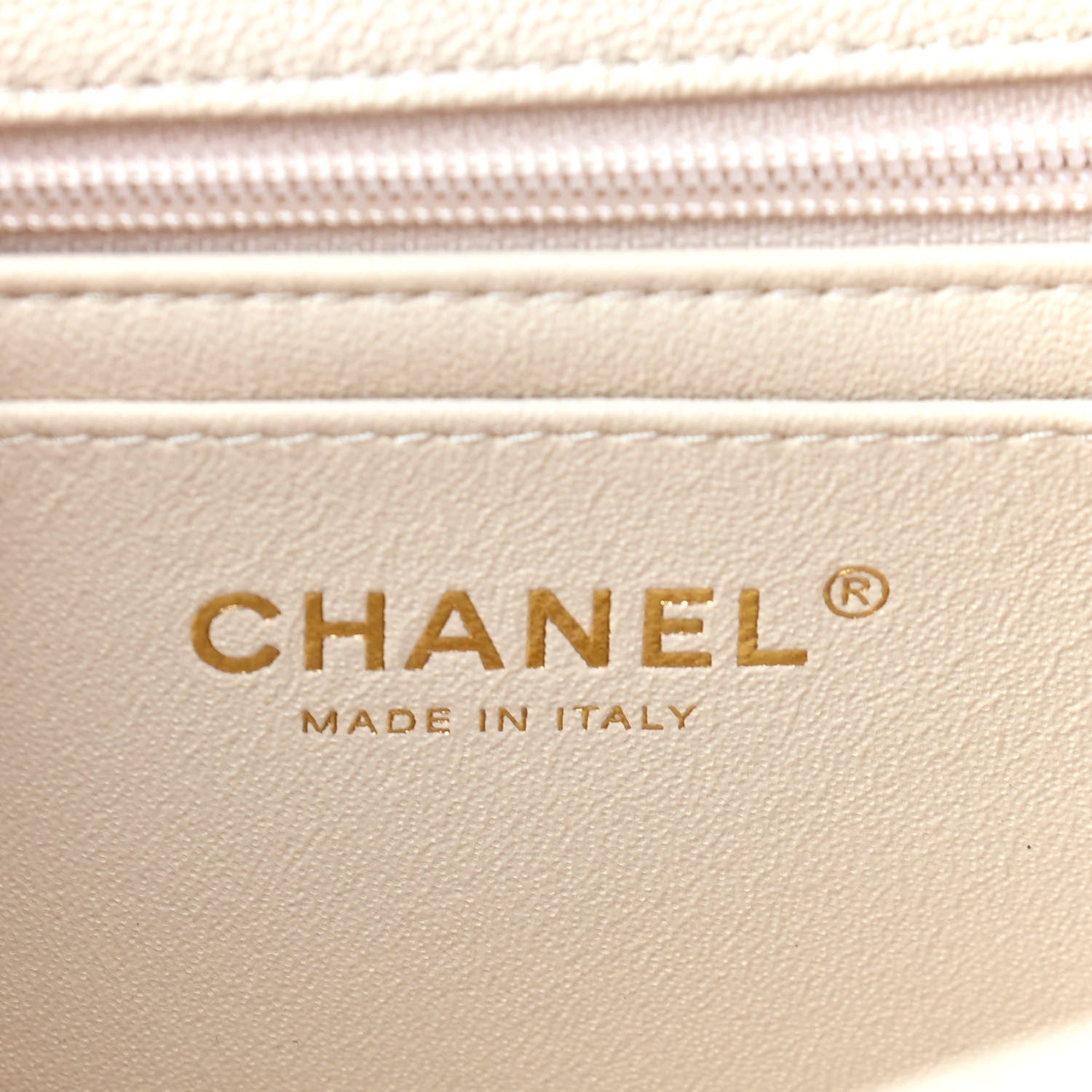 Chanel Caviar Quilted Mini Top Handle Rectangular Flap Beige 6 of 9