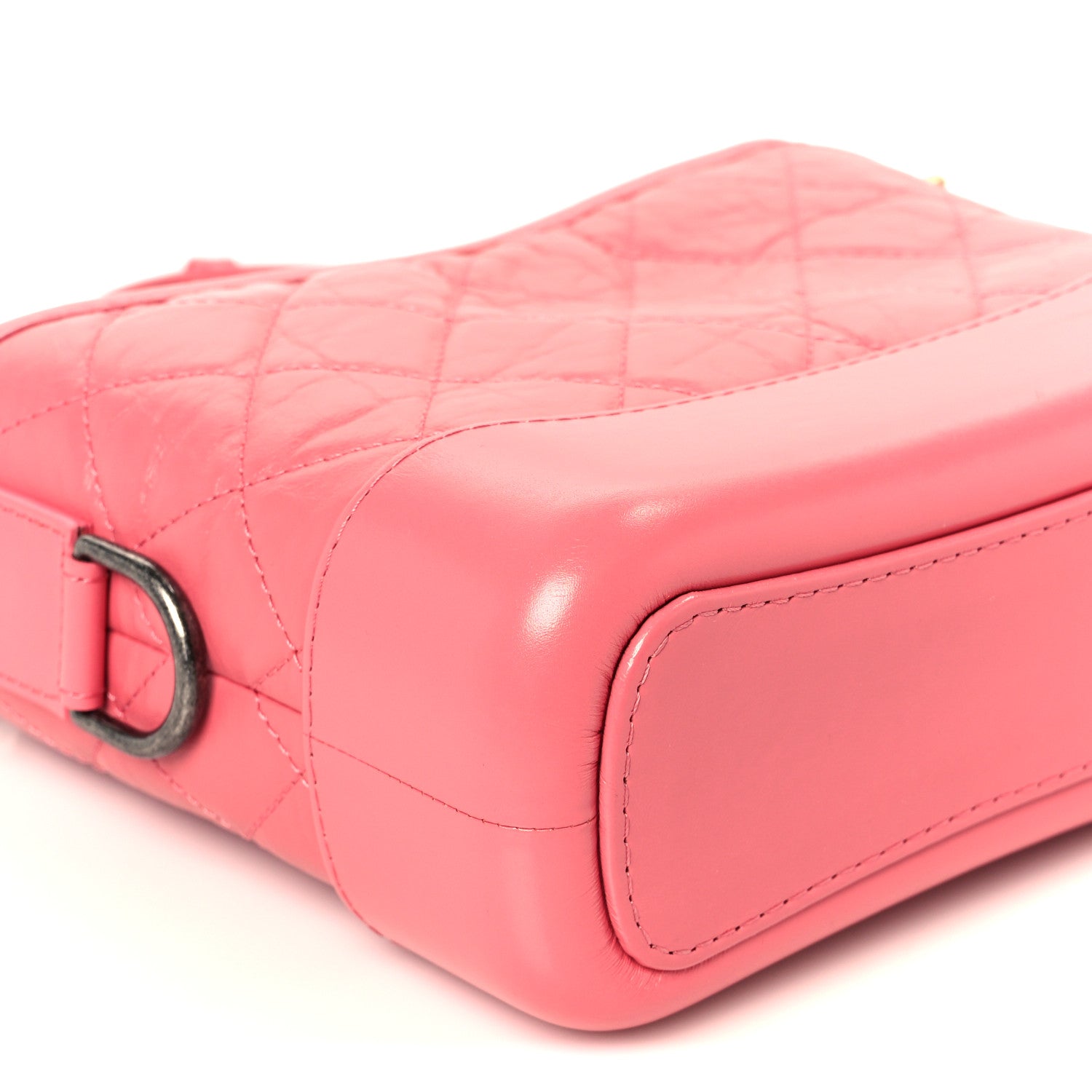 Chanel Aged Calfskin Quilted Small Gabrielle Hobo Pink 9 of 10