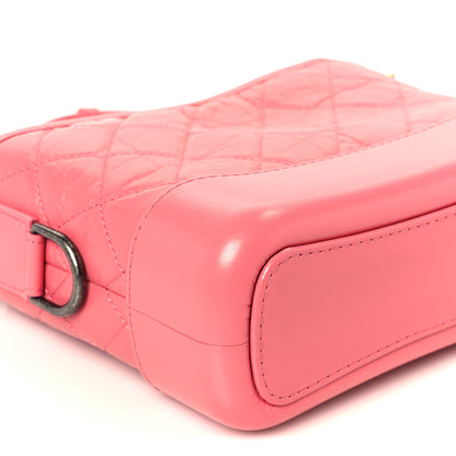 Chanel Aged Calfskin Quilted Small Gabrielle Hobo Pink 9 of 10