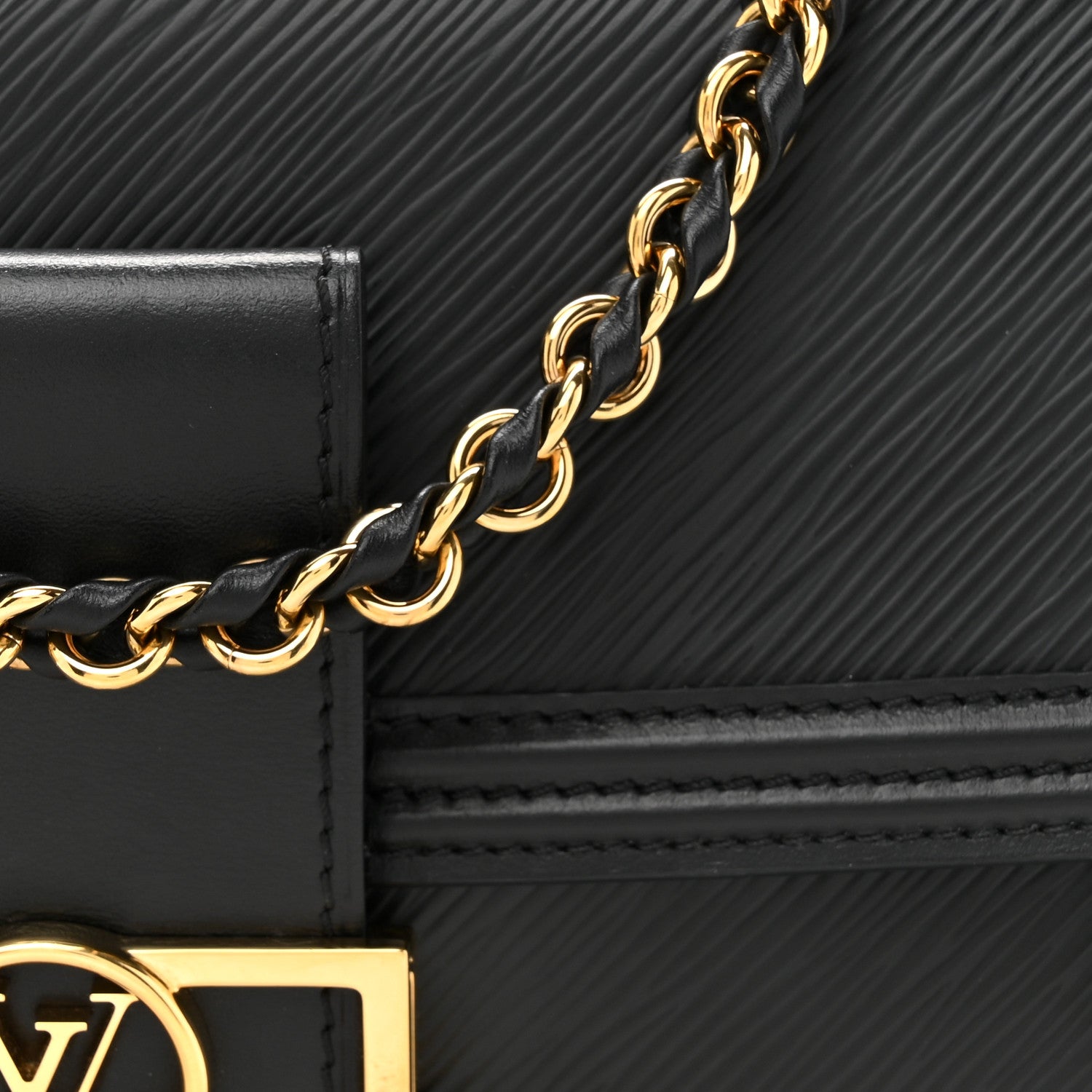 Louis Vuitton Epi Dauphine MM Black 7 of 14