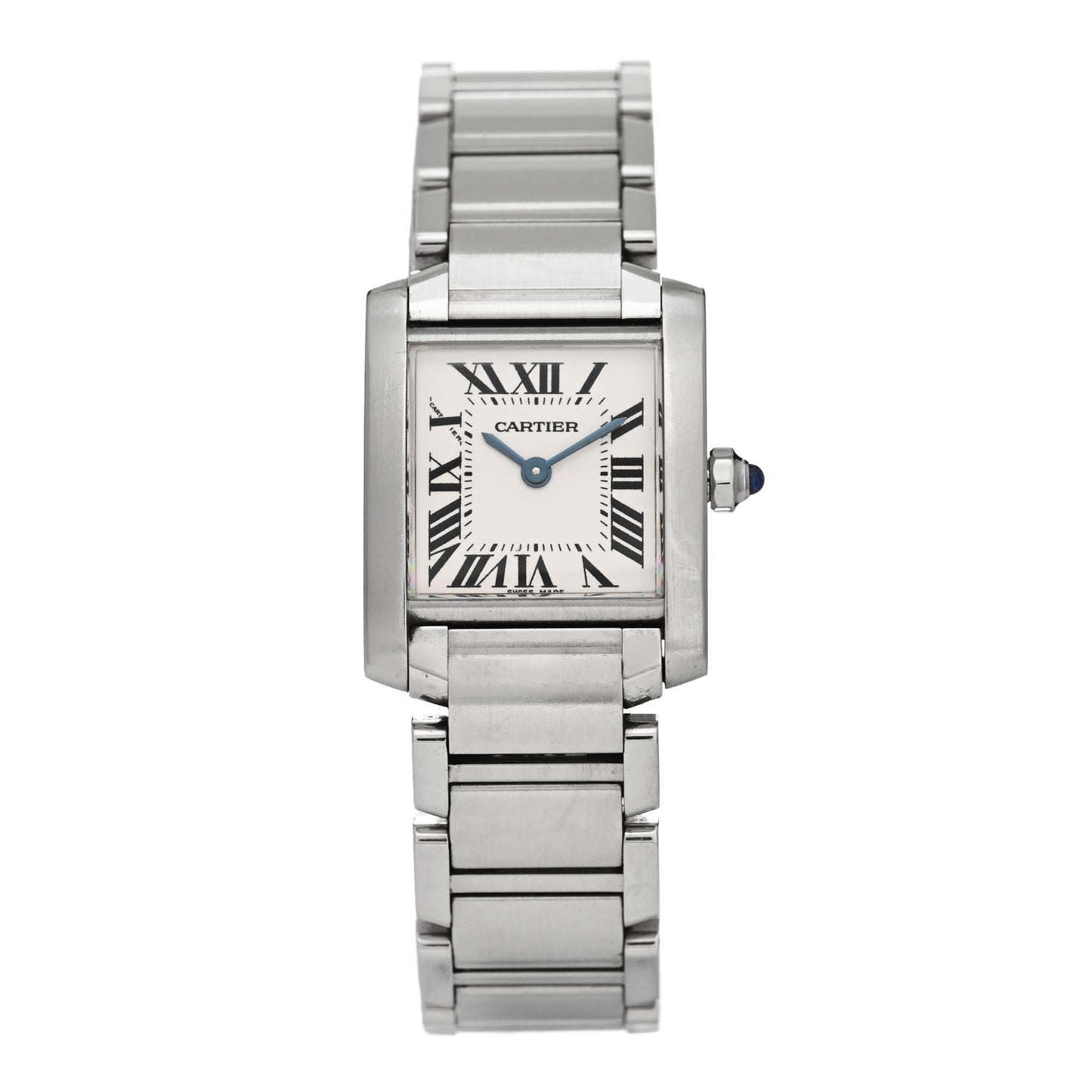 Stainless Steel 20mm Tank Francaise Quartz Watch