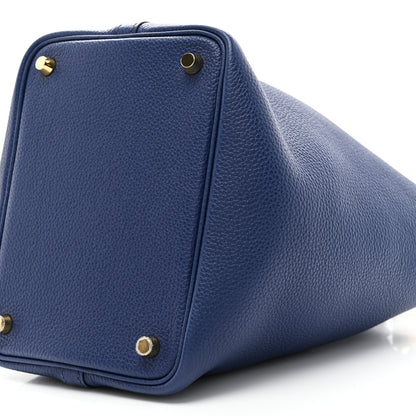 Hermes Taurillon Maurice Picotin Lock 18 Bleu Saphir 10 of 12