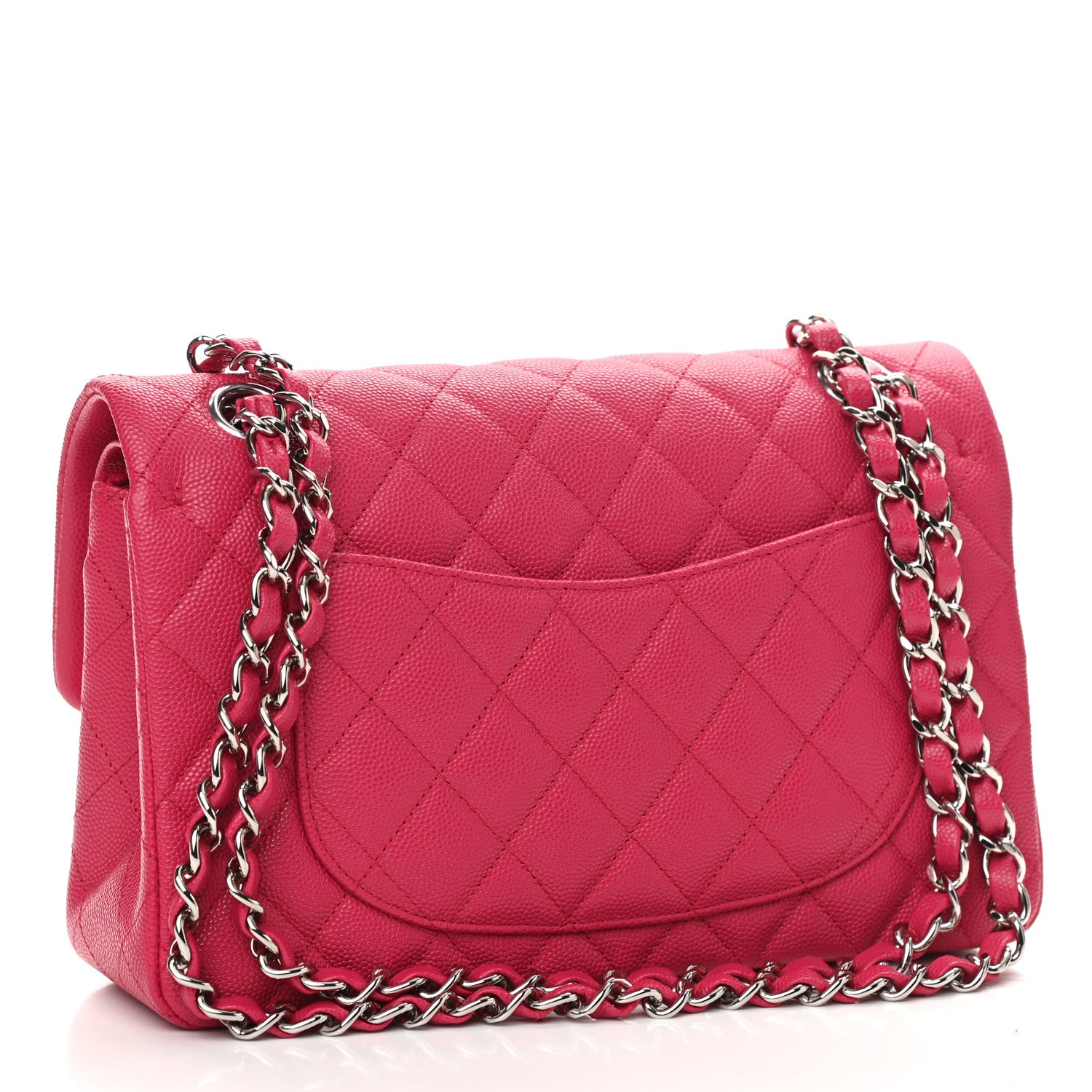 Chanel Caviar Quilted Small Double Flap Dark Pink 3 of 11