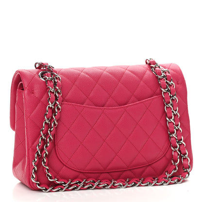 Chanel Caviar Quilted Small Double Flap Dark Pink 3 of 11