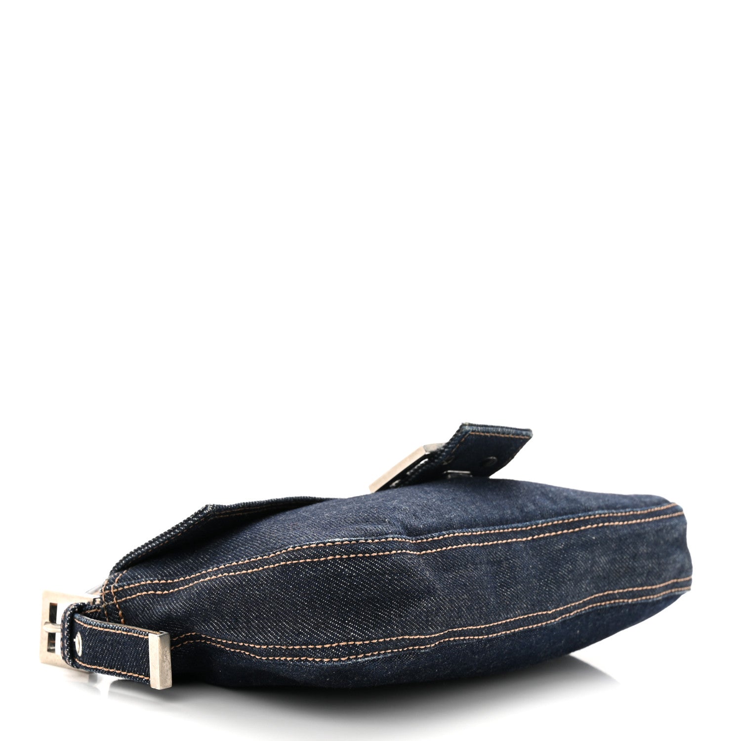 Fendi Denim Baguette Blue 4 of 12