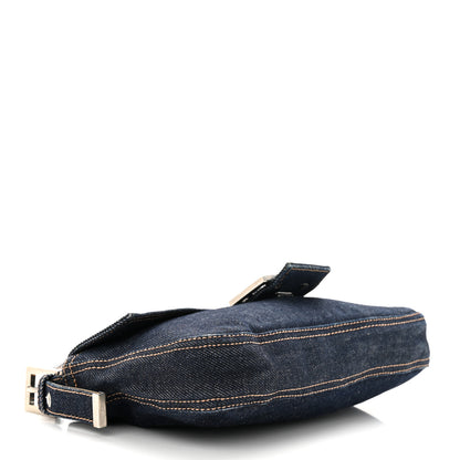 Fendi Denim Baguette Blue 4 of 12