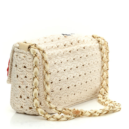 Chanel Crochet Camellia Small Flap Ivory 3 of 14