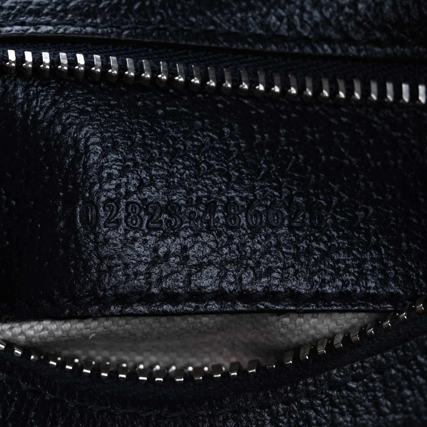 Gucci GG Supreme Monogram Textured Calfskin Web Large Attache Shoulder Bag Beige Blue 7 of 12