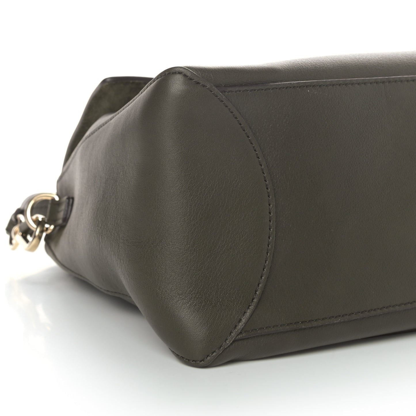 Calfskin Small Faye Day Shoulder Bag Deep Forest