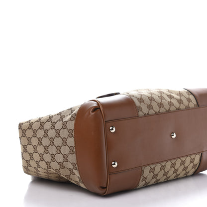 Gucci Monogram Medium Brick Lane Tote Brown 7 of 13