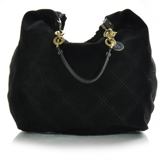 Lanvin Suede Cabeceo GM Hobo Black 1 of 10