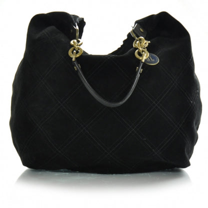 Lanvin Suede Cabeceo GM Hobo Black 1 of 10