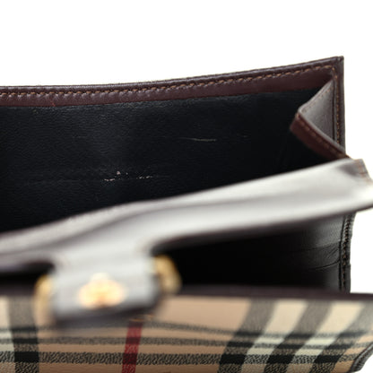 Burberry Haymarket Wallet Chocolate 6 of 6