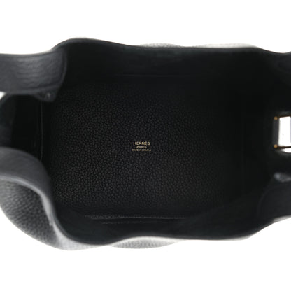 Hermes Taurillon Clemence Picotin Lock 18 PM Black 4 of 10