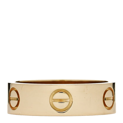 Cartier 18K Yellow Gold 5.5mm LOVE Ring 53 6.5 1 of 4