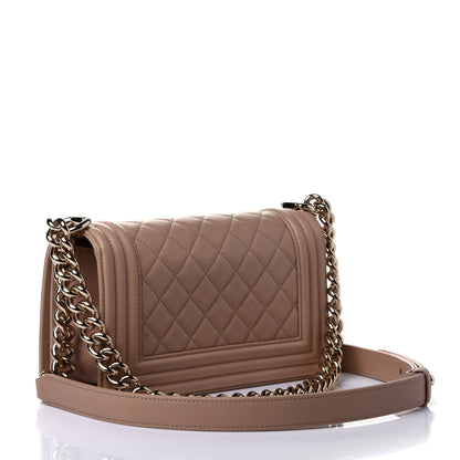 Chanel Calfskin Quilted Small Boy Flap Beige 2 of 4