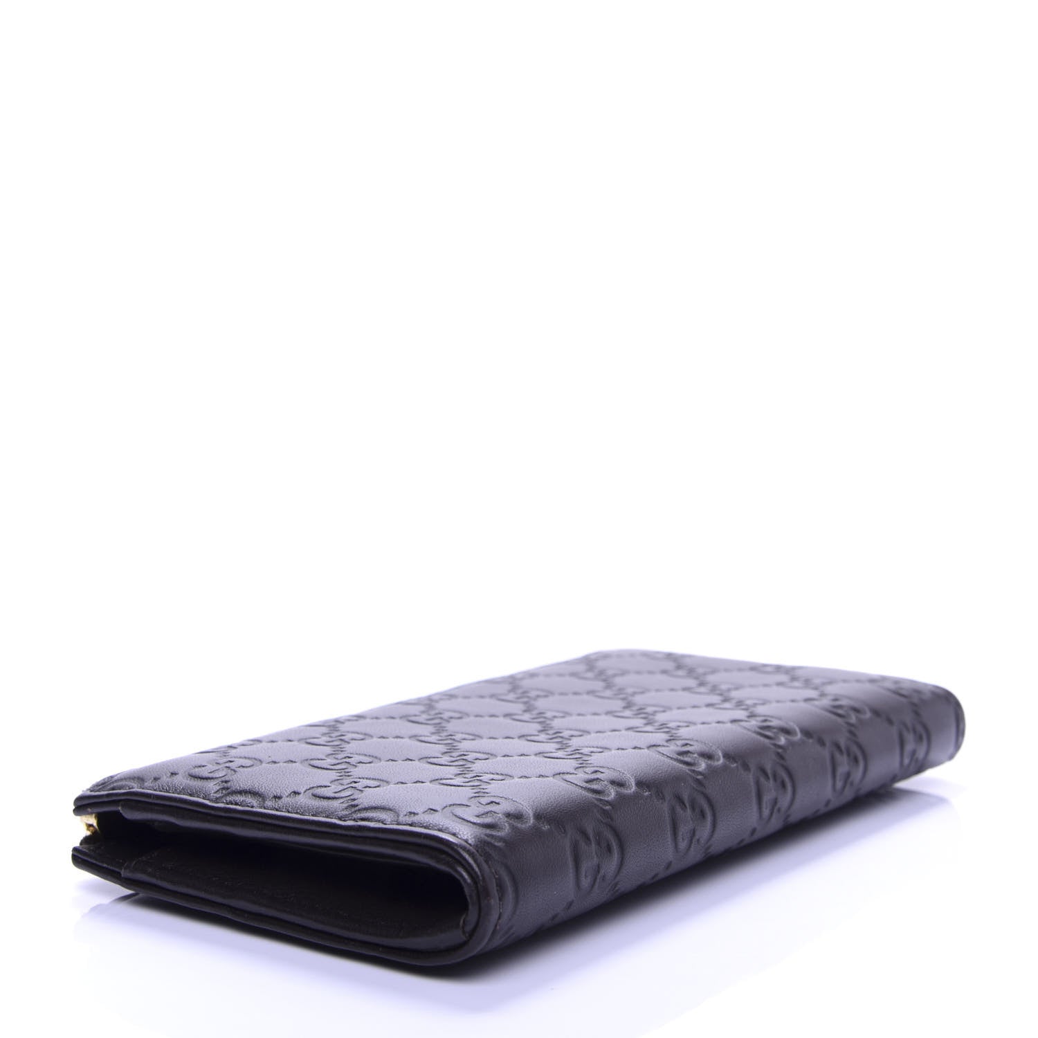 Gucci Guccissima Vitello Tender Donna Long Wallet Testa di Moro 4 of 7